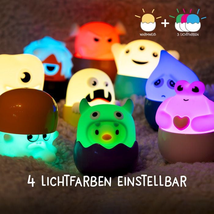 MegaLight Mini Lichter Eggy´s Mystery Lights Serie 2 Dimmbar mit Akku 9-fach Sortiert Bild 4