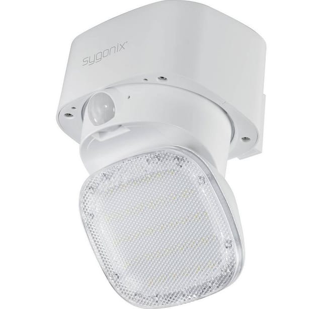 Sygonix - SY-4673534 Solar-Außenwandleuchte mit Bewegungsmelder led led fest eingebaut 20 w Weiß