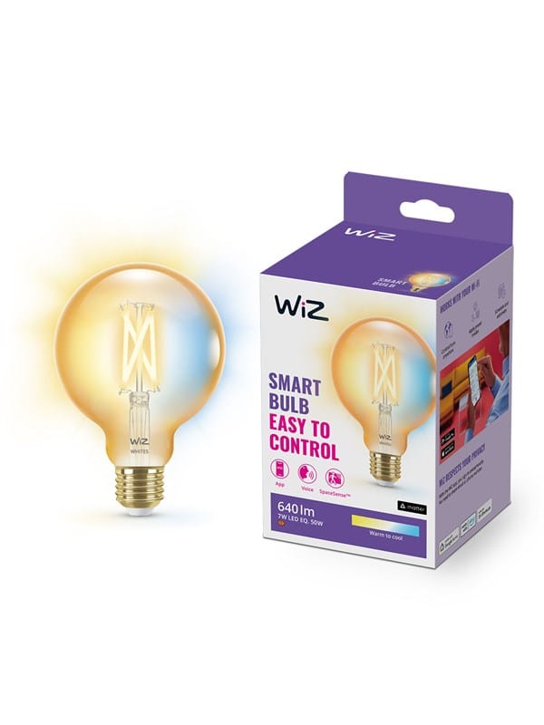 WiZ 8718699786793 LED EEK F (A - G) E27 7 W = 50 W Bernstein, Warmweiß bis Neutralweiß app-gesteue