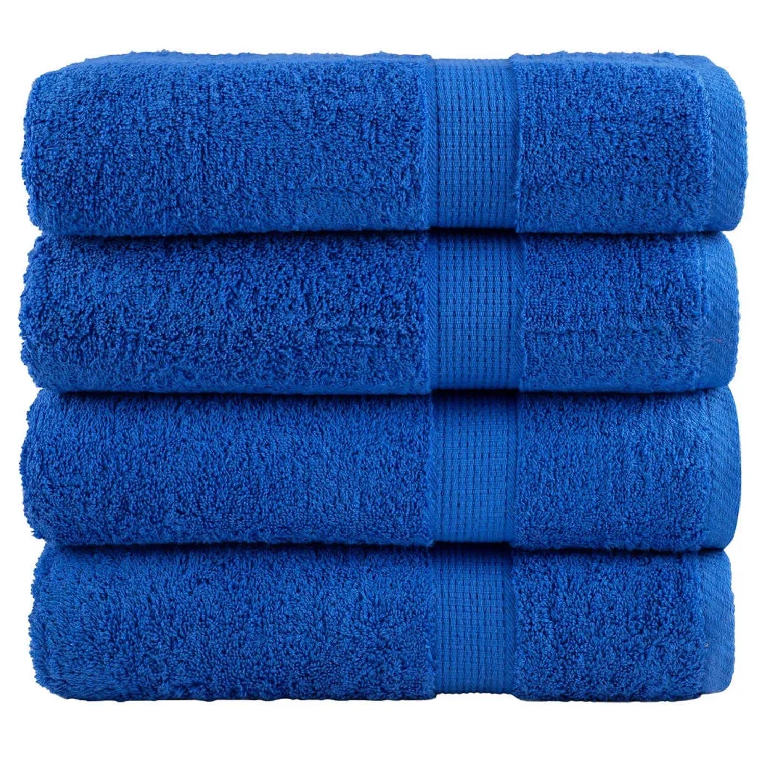 vidaXL Premium-Badetücher 4 Stk Blau 100x150cm 600g/m2 100% Baumwolle