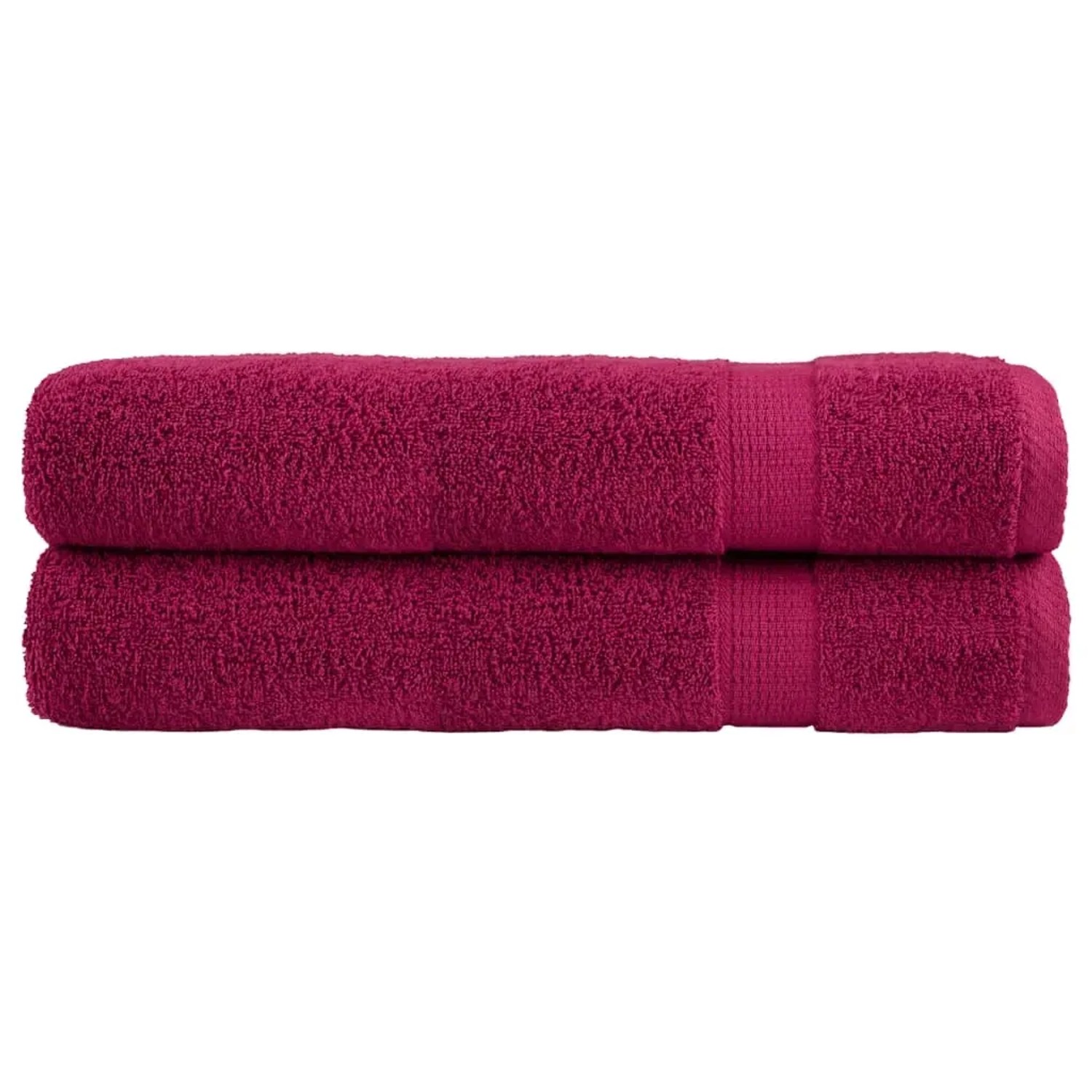 vidaXL Premium-Saunatücher 2 Stk Bordeaux 80x200 cm 600g/m2 Baumwolle