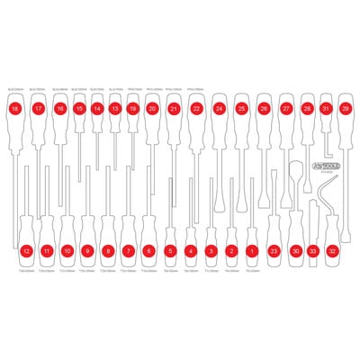 Ks Tools Leere Schaumstoffeinlage zu 813.0033