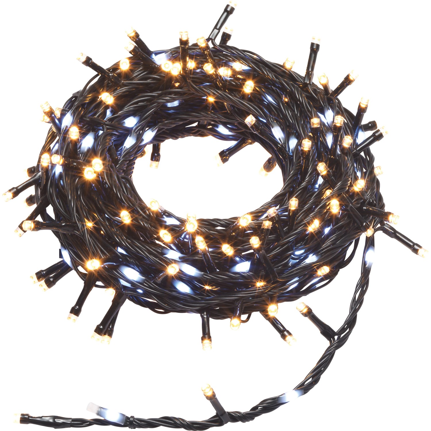 OBI LED Lichterkette 248 LEDs Warmweiß Kaltweiß Timer 10,42 m