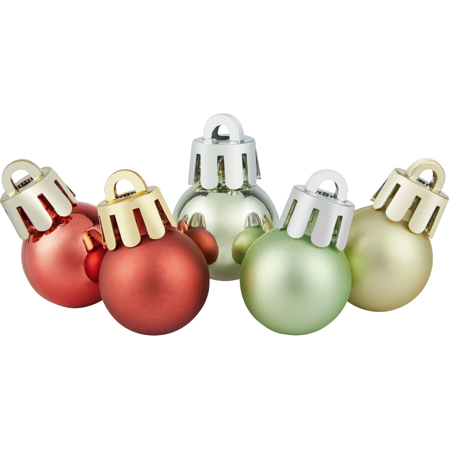 OBI Weihnachtskugeln 36er Set Kunststoff Mehrfarbig 2 cm