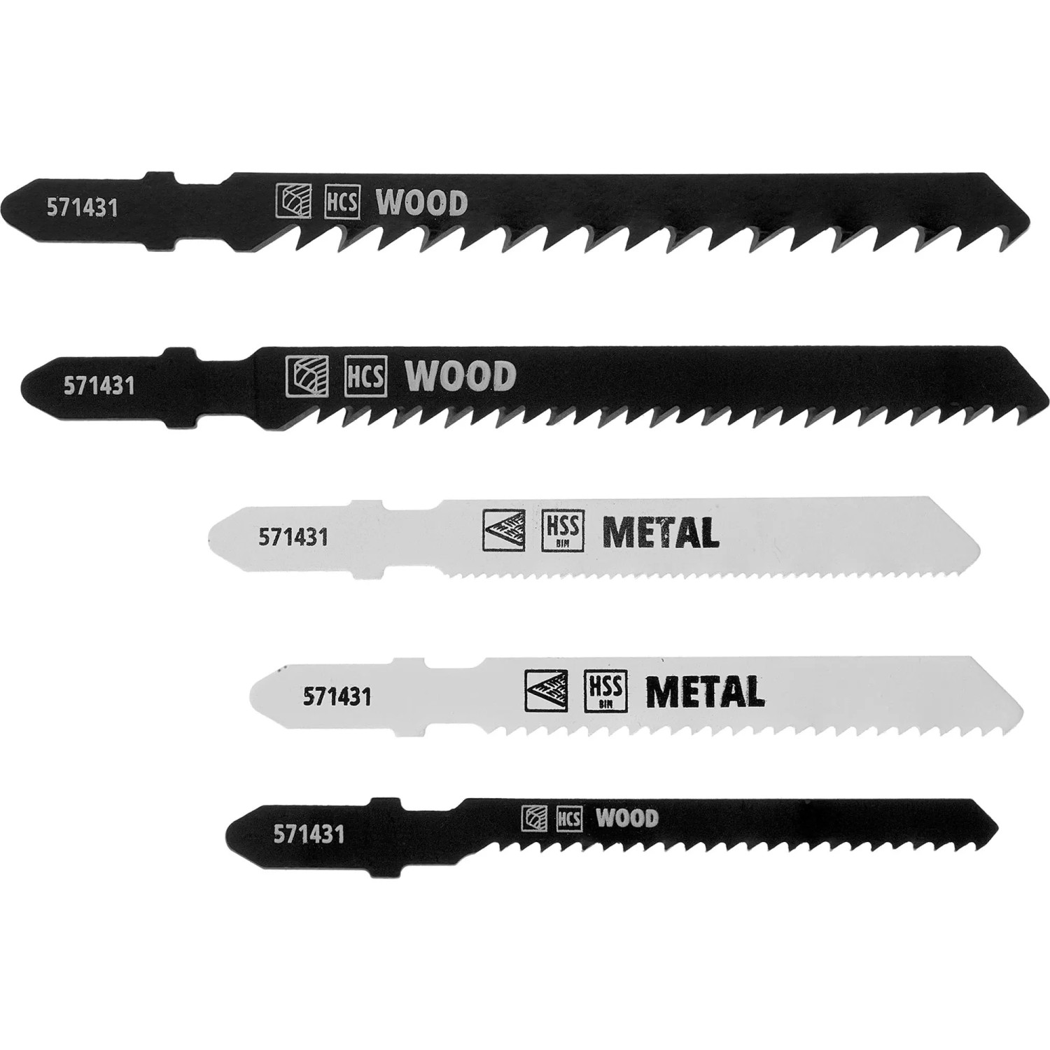 Einhell Stichsägeblatt-Set für Holz und Metall Fein-Grob 5-teilig