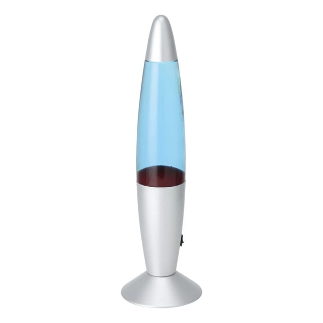 Eglo Tischleuchte Lava Silber Blau Rot 10,8 cm