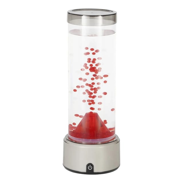 Eglo Tischleuchte Volcano Silber Rot Ø 12,4 cm RGB