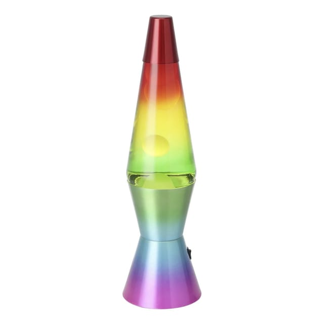 Eglo Tischleuchte Lava Bunt Transparent Weiss Ø 10,5 cm