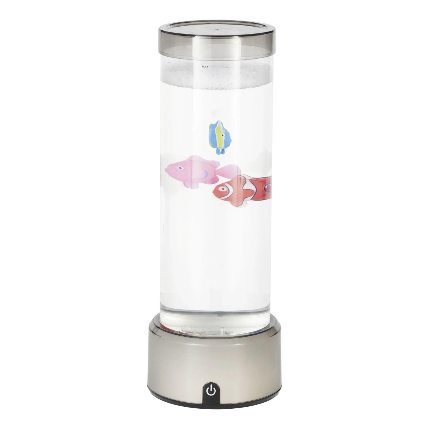 Eglo Tischleuchte Aqua Silber Transparent Ø 12,4 cm