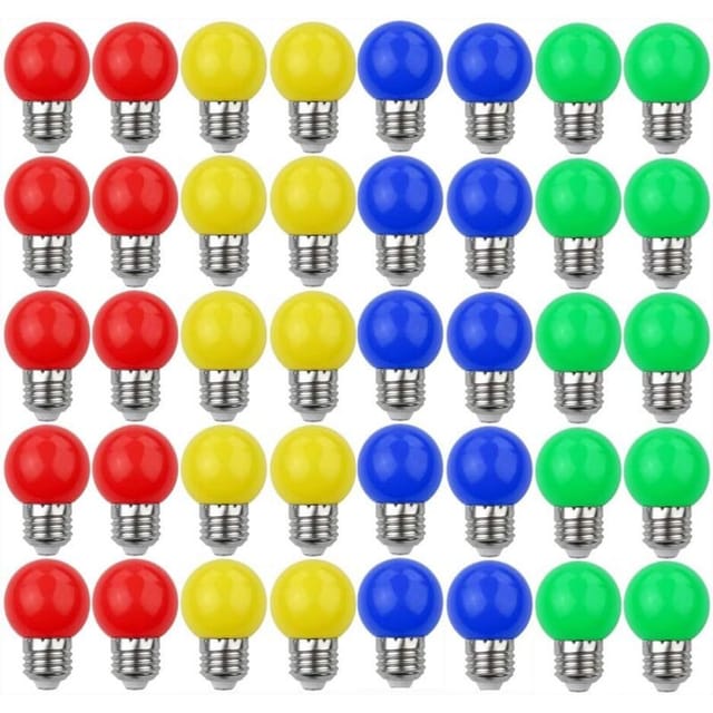 Ahlsen E27 3W=30W Farbige LED-Lampen Dekorative und Designleuchte 240 Lumen AC220V-240V Gemischte Farben Dekorative Lampe Rot Gelb Blau Grün