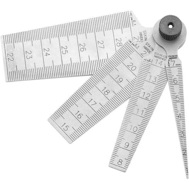 1 Satz Edelstahl-dickenlehren, Dickenlehren Von 1 Bis 29 Mm, Kegellehre, Messwerkzeug, Keillehre, Türspaltlehre, Feuerfeste Kegellehre