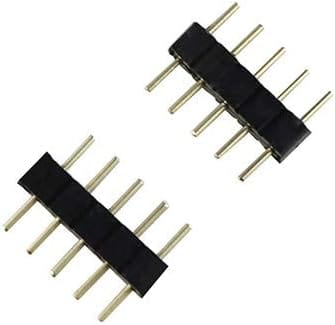 10 x 4-poliger RGBW-Stecker-Adapter, Steckertyp: Doppelstecker, für RGB/RGBW 5050 3528 LED-Streifen-Zubehör, RGB 4-polig
