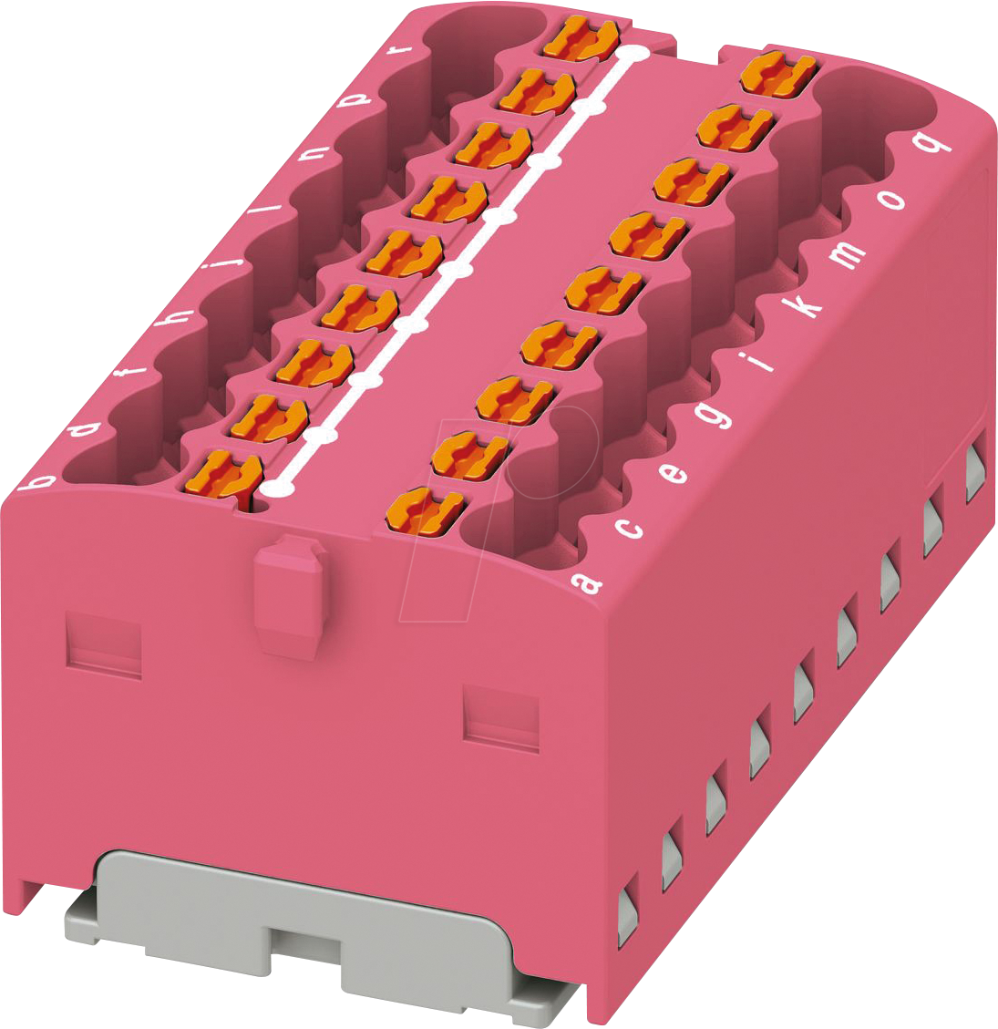 PHOE 3002790 - Verteilerblock PTFIX, 18x1,5, altrosa