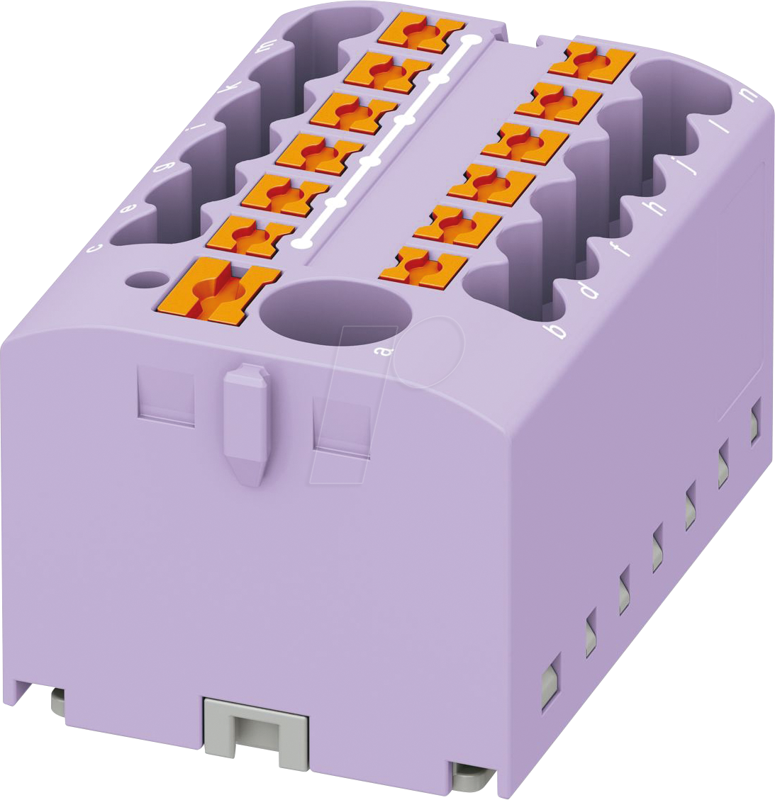 PHOE 3273368 - Verteilerblock PTFIX, 6/12x2,5, violett