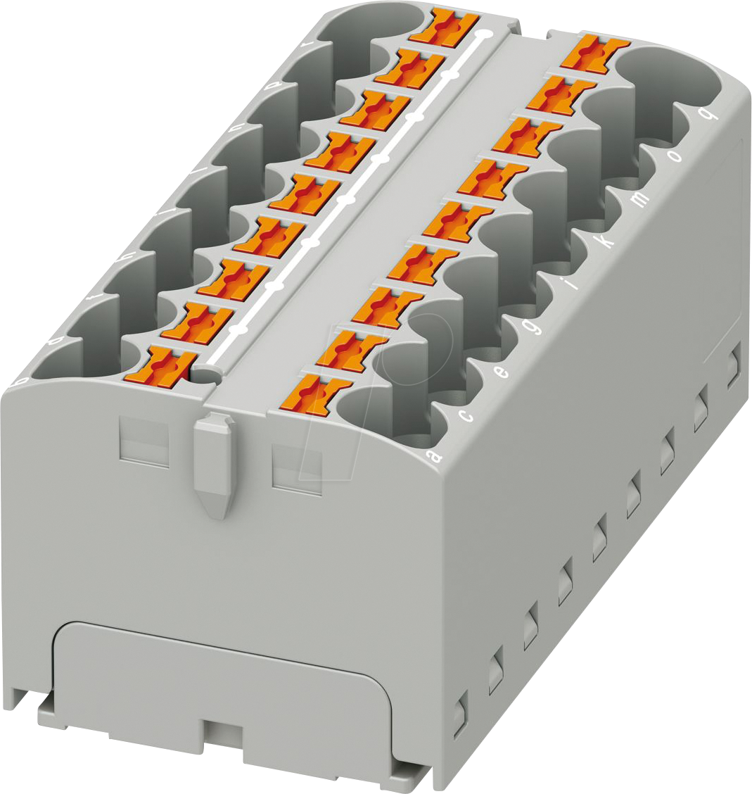 PHOE 3273966 - Verteilerblock PTFIX, 18x4, grau