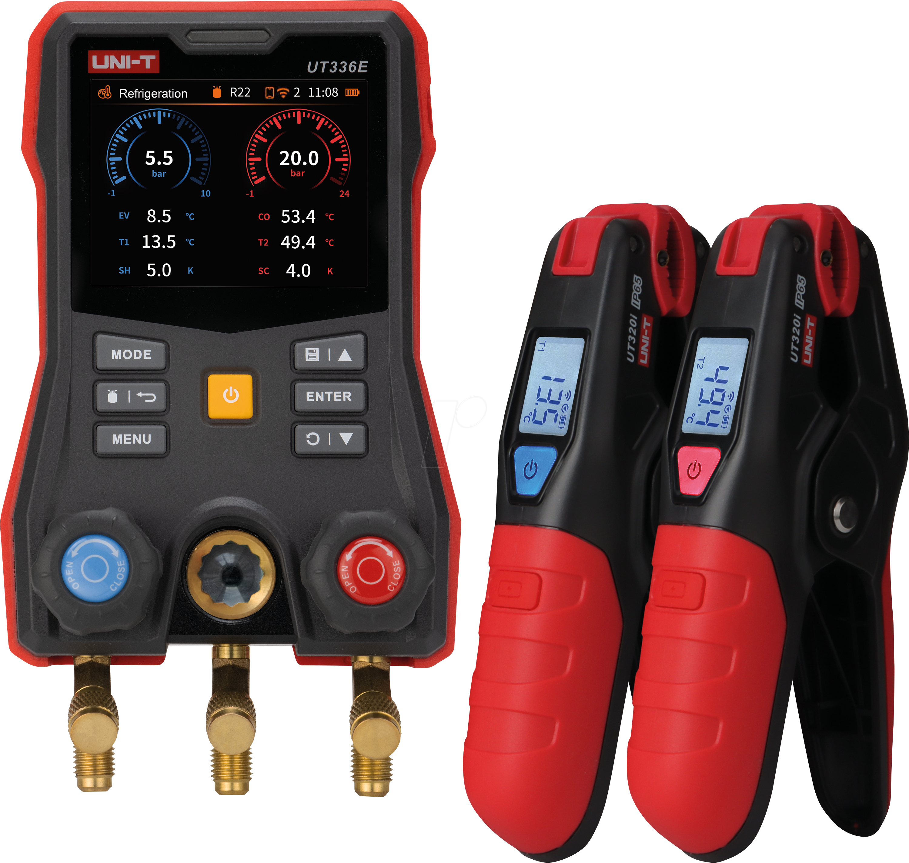 UT 336E KIT - Smarte, digitale Monteurhilfe UT336E KIT, mit Funk-Temperaturzan