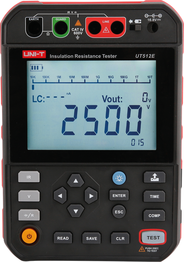 UT 512E - Isolationswiderstandsprüfgerät UT512E, 2,5 kV