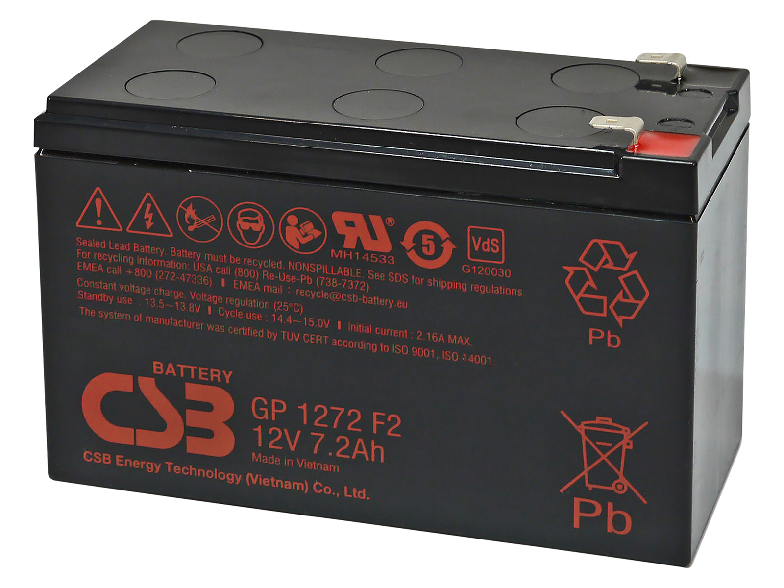 Bleiakku 12V / 7,2 Ah