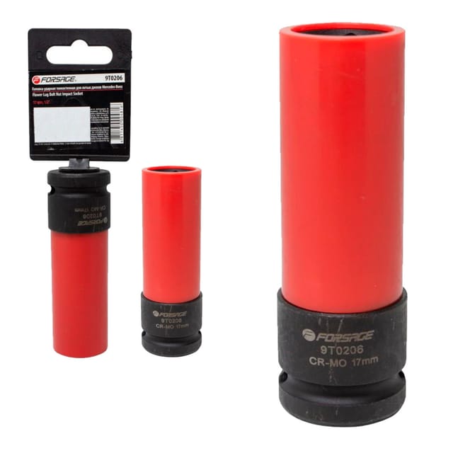 1/2"-Schlagschrauber-Steckschlüssel für Aluminiumfelgen, 17 mm