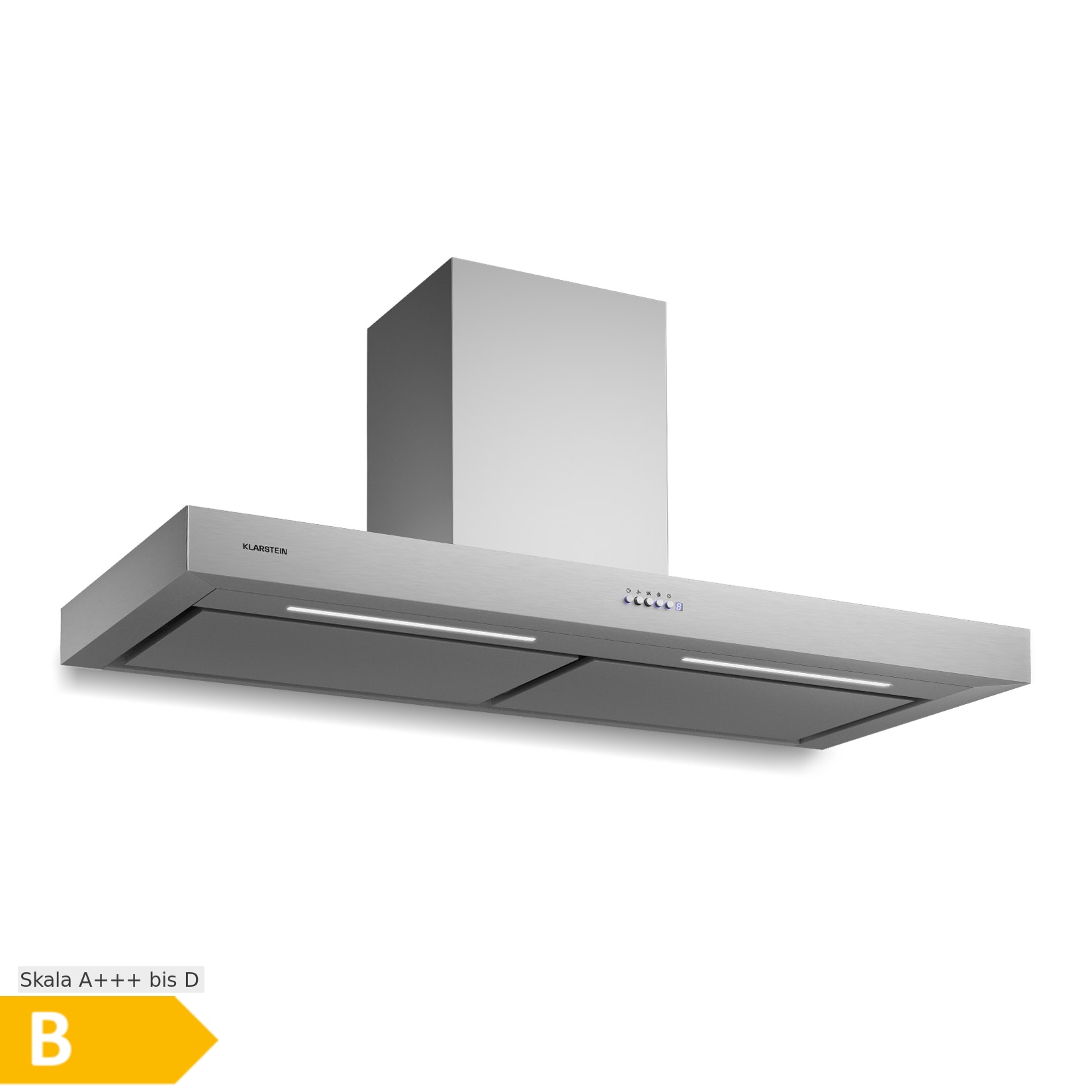Limelight Dunstabzugshaube 120cm Wandhaube 546m³/h Touch Edelstahl