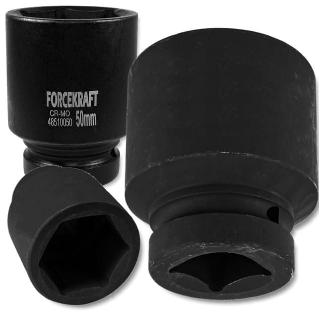 FORCEKRAFT Tiefschlag-Stecknuss 1" 50 mm 6-kant