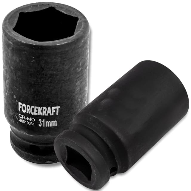 FORCEKRAFT Tiefbett-Schlagnuss 31 mm 3/4" 6-kant