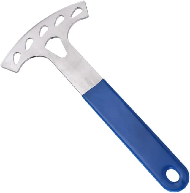 BEBUSINGOTO Fahrradbremskolbenspreizer, Scheibenbremsen-Wartungswerkzeug, 162 mm lang, (blau)