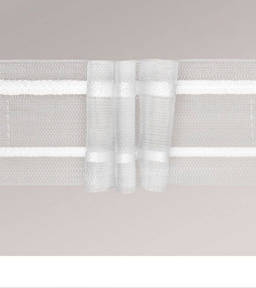 LYSEL® Gardinenbefestigungen Ersatzteile Faltenband Raffverhältnis 1:2,5, (1-St), L 5m