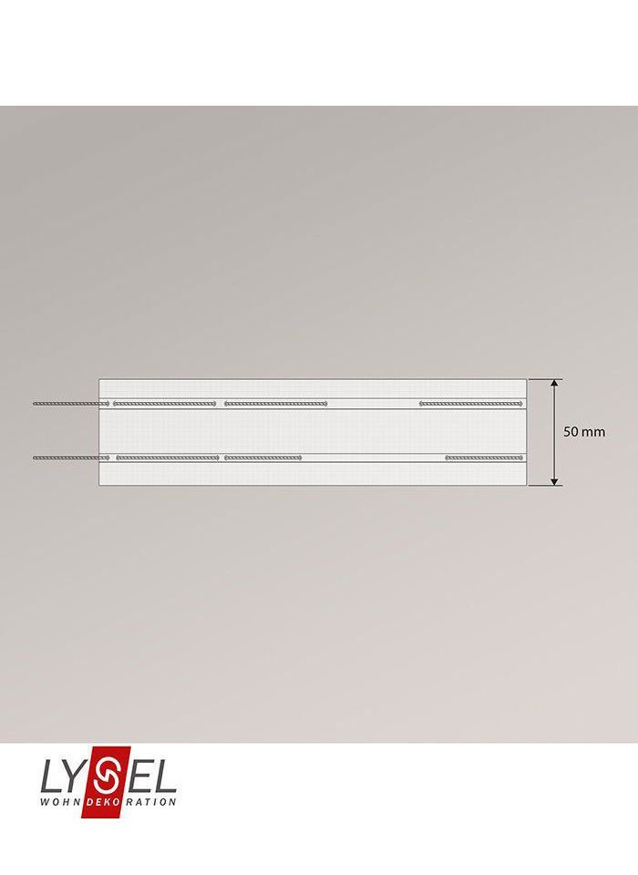 LYSEL® Gardinenbefestigungen Ersatzteile Faltenband Raffverhältnis 1:2,5, (1-St), L 5m Bild 3