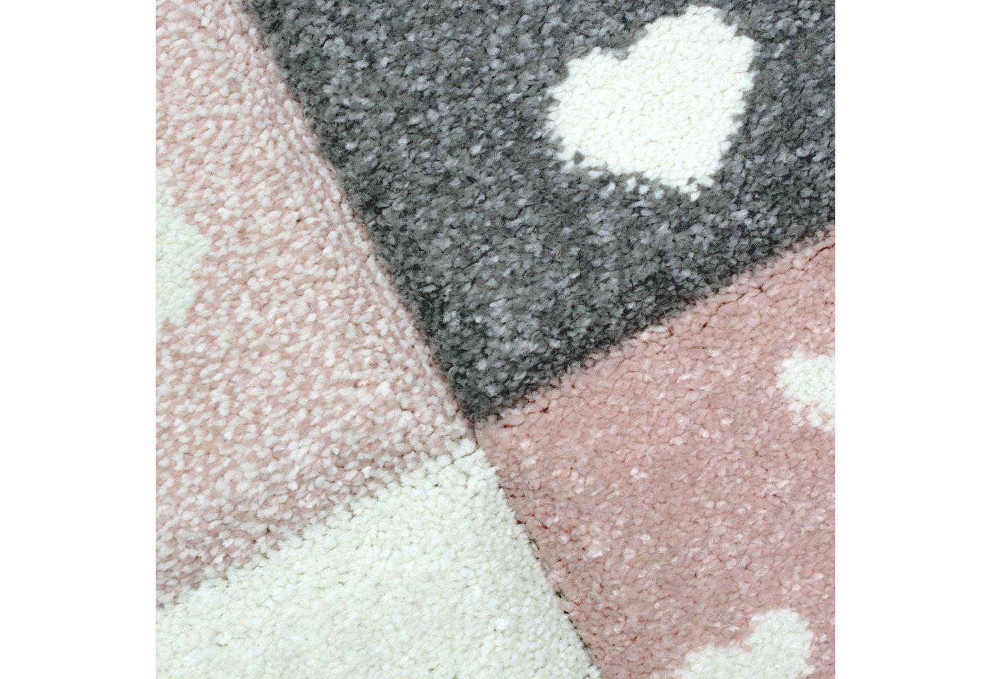 Carpetia Kinderteppich Verspieltes Motivdesign, rechteckig, Höhe: 13 mm, pflegeleicht, strapazierfähig, handgearbeiteter Konturenschnitt
