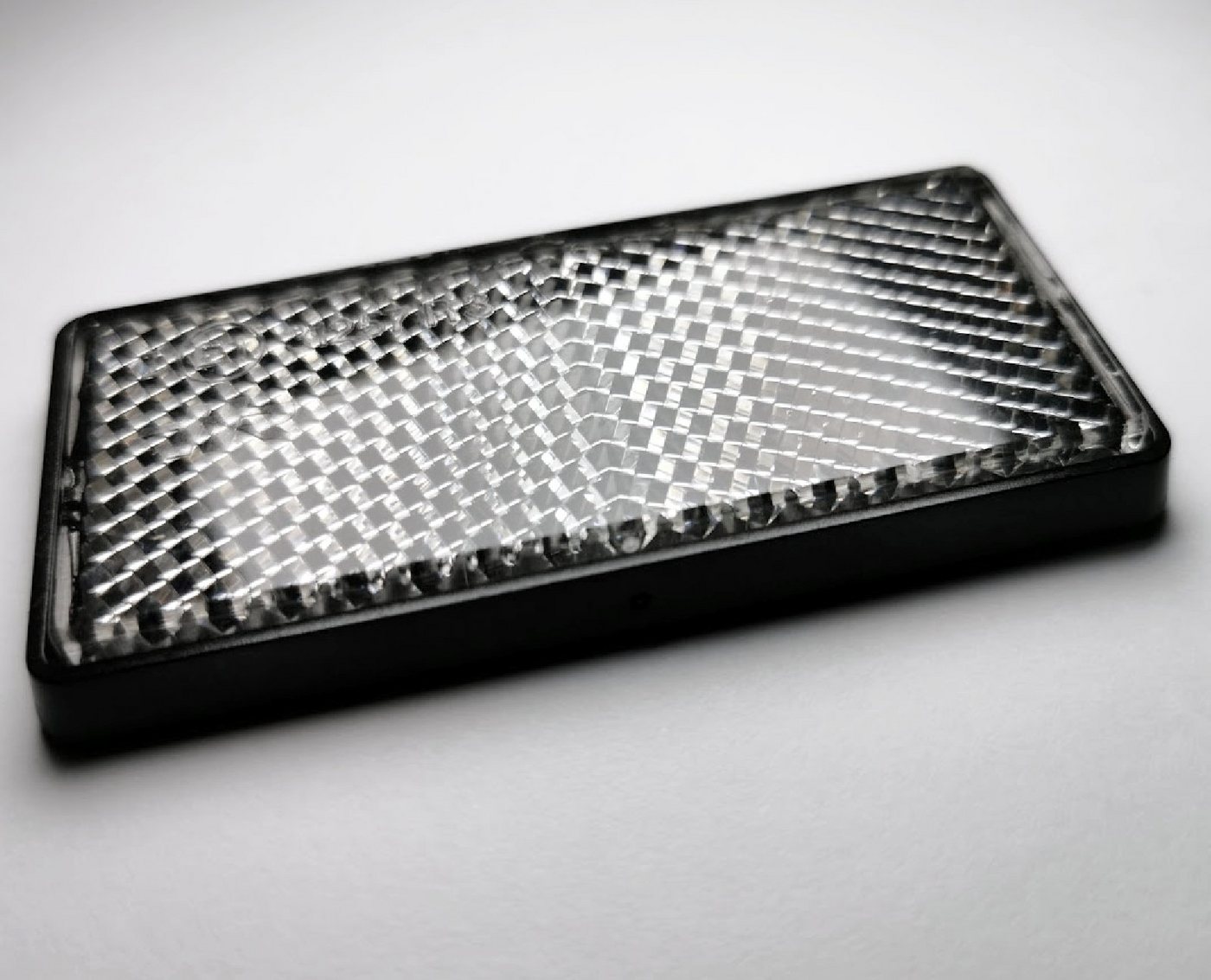 HR Autocomfort Reflektor-Aufkleber Katzenauge Rückstrahler Reflektor 7,6 cm weiss mit E-Prüfzeichen Bild 2