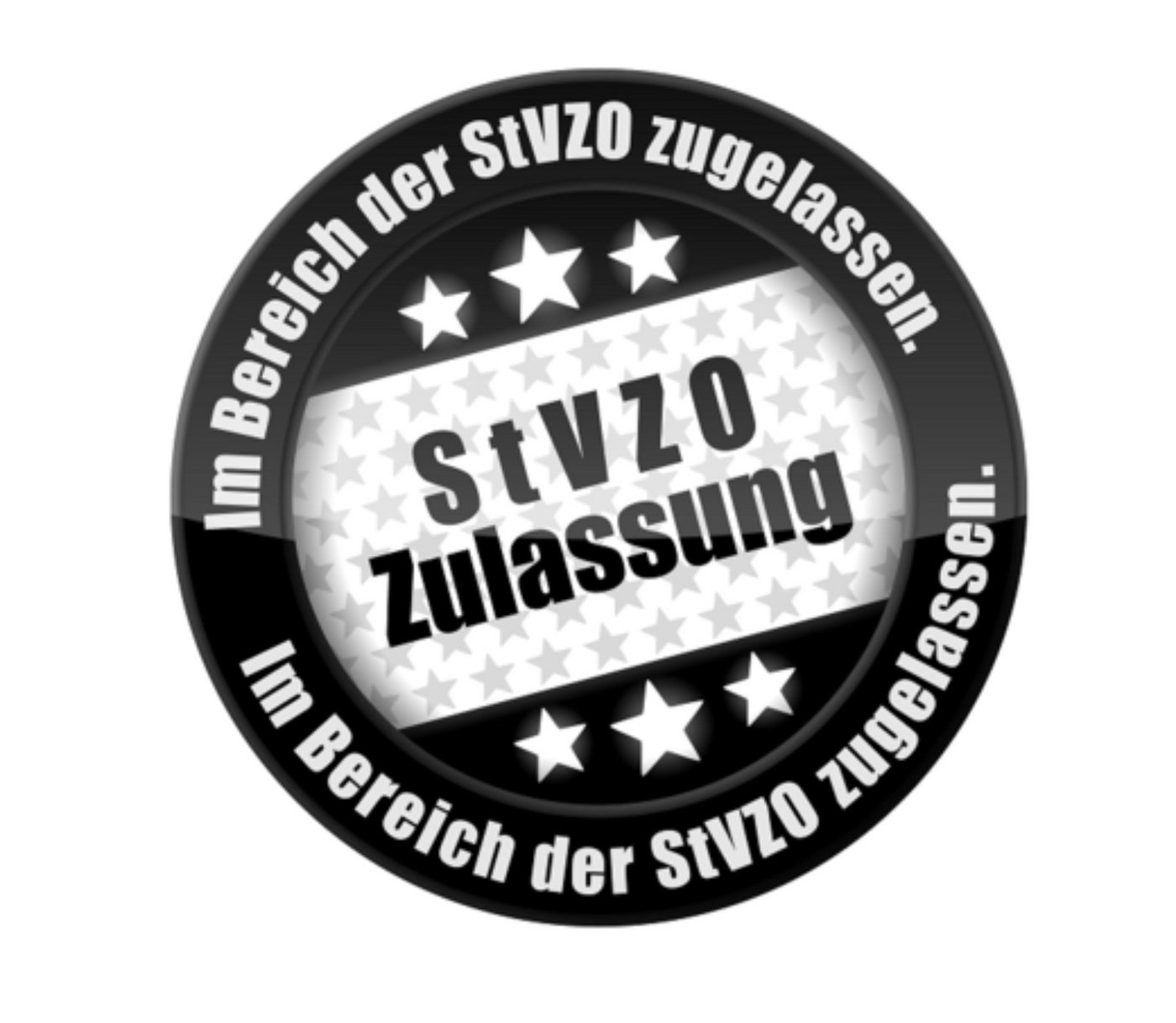 HR Autocomfort Reflektor-Aufkleber Katzenauge Rückstrahler Reflektor 7,6 cm weiss mit E-Prüfzeichen Bild 3