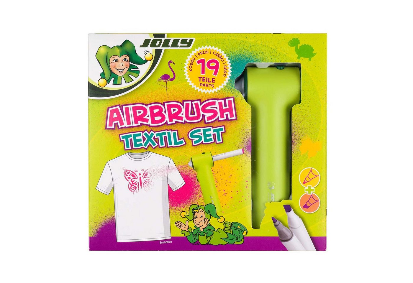 JOLLY Kreativset Airbrush Textil Set, (19-tlg), 19 tlg. Bild 4