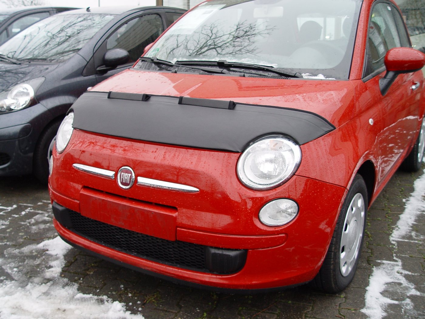 auto-bra Autoplane Steinschlagschutz kompatibel mit FIAT 500 2007 Haubenbra Bonnet Bra