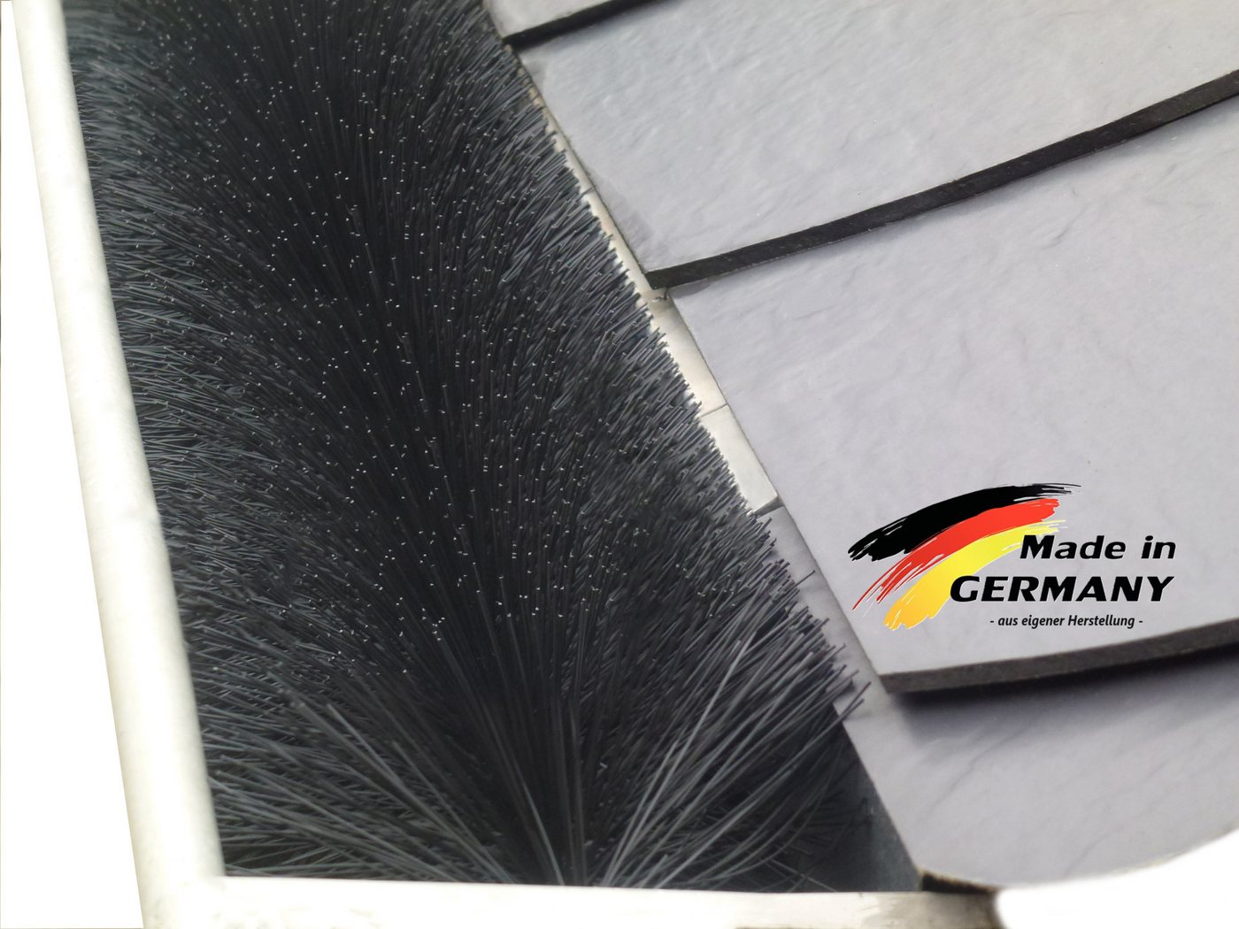 Qualitätsbürsten Dachrinne Dachrinnenbürste Ø 12 cm-besonders dicht, direkt vom Hersteller,UV-Stabil, 10-St., verzinkter Draht Bild 5