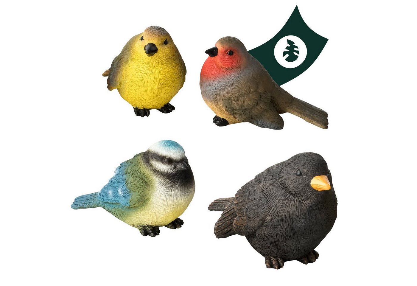 VERDOBA Gartenfigur Gartenfiguren wetterfeste Vögel, Adler, Eichhörnchen und Igel Deko Bild 5