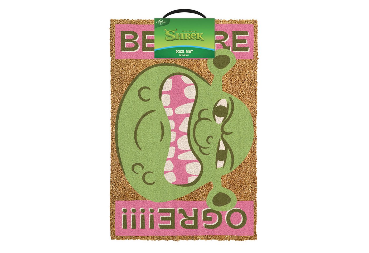 Fußmatte Shrek - Beware Oger - Kokos Fußmatte - 60 x 40 cm
