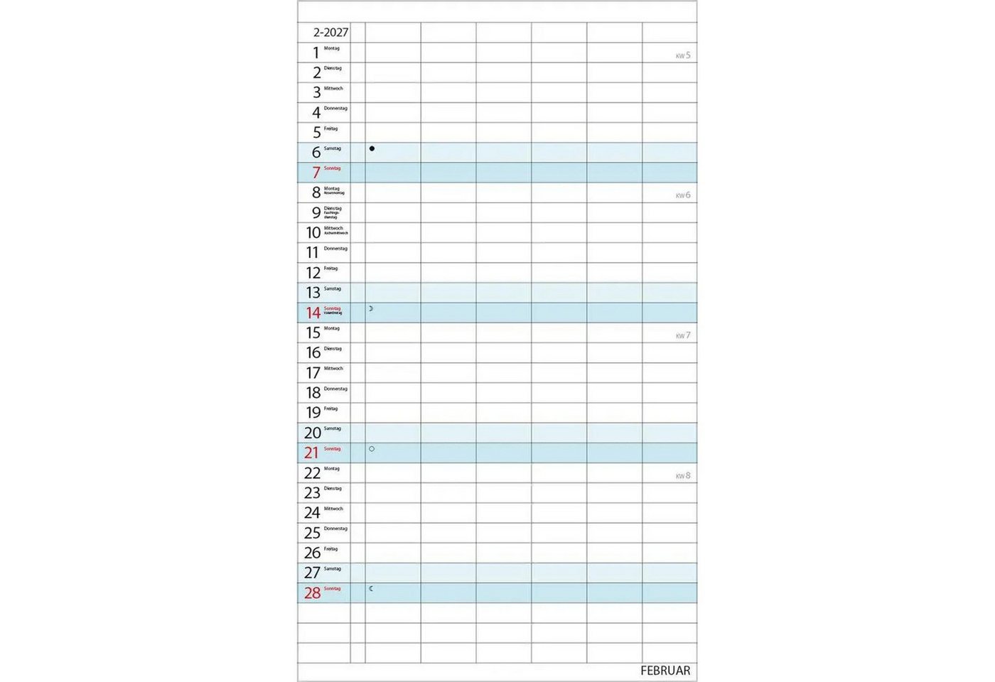 Korsch Verlag Wandkalender XL Familienplaner 2027