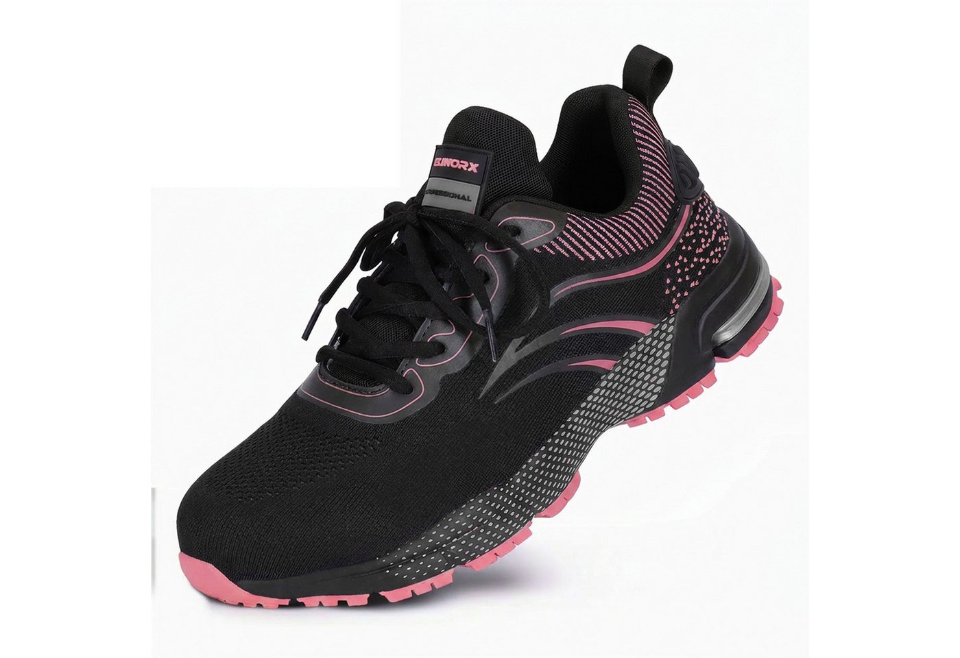 ELIWORX S1 PL Schuh mit Stahlkappe, Atmungsaktives Mesh - Arbeitsschuhe Damen Arbeitsschuh Durchtrittsichere Zwischensohle aus Kevlar, besonders rutschhemmend Bild 3