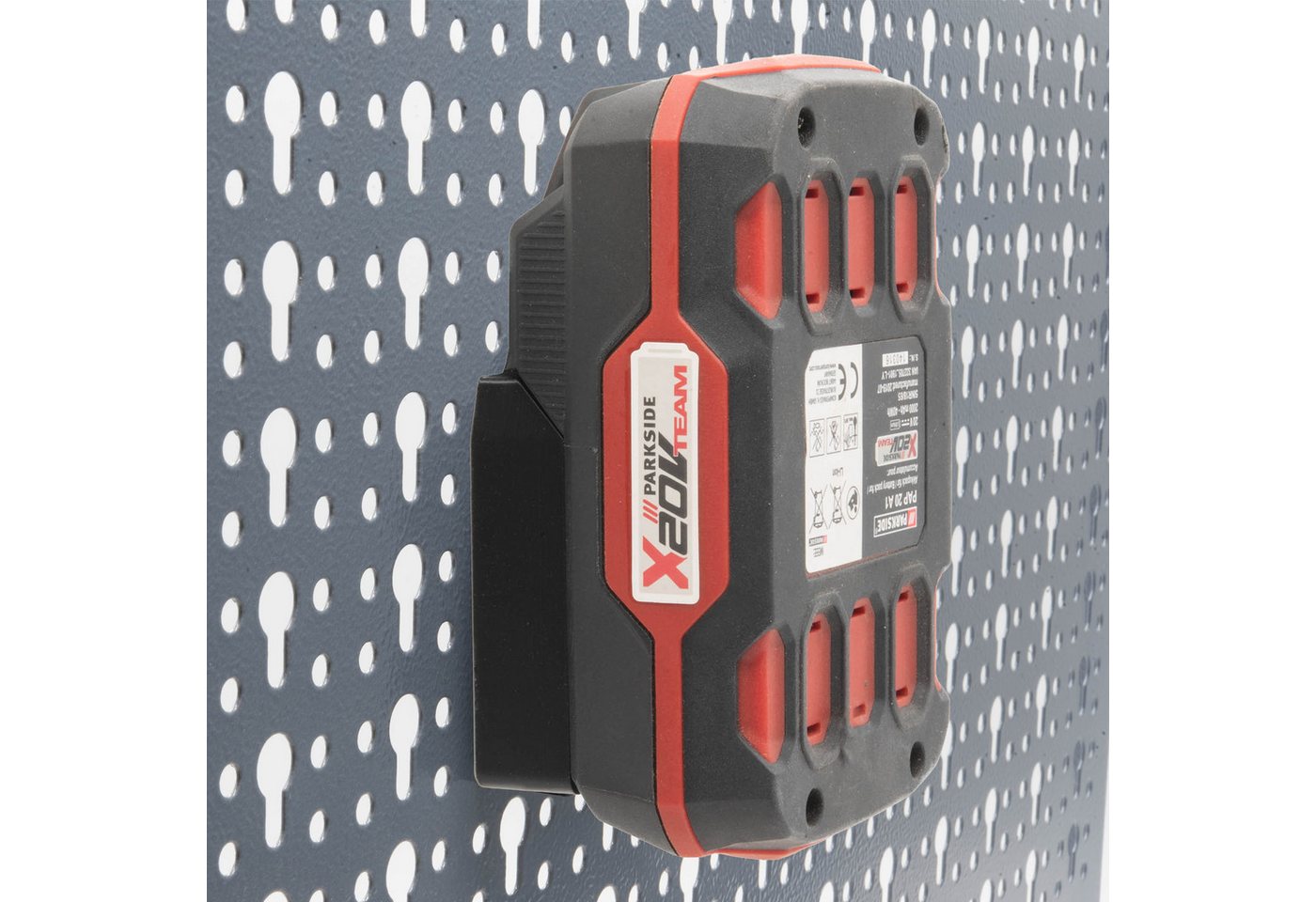 TSB Werk Werkzeughalter Akku Halter für Parkside 20V für Küpper Lochwand, 10-tlg., Halterung, Wandhalterung, Lidl Bild 3