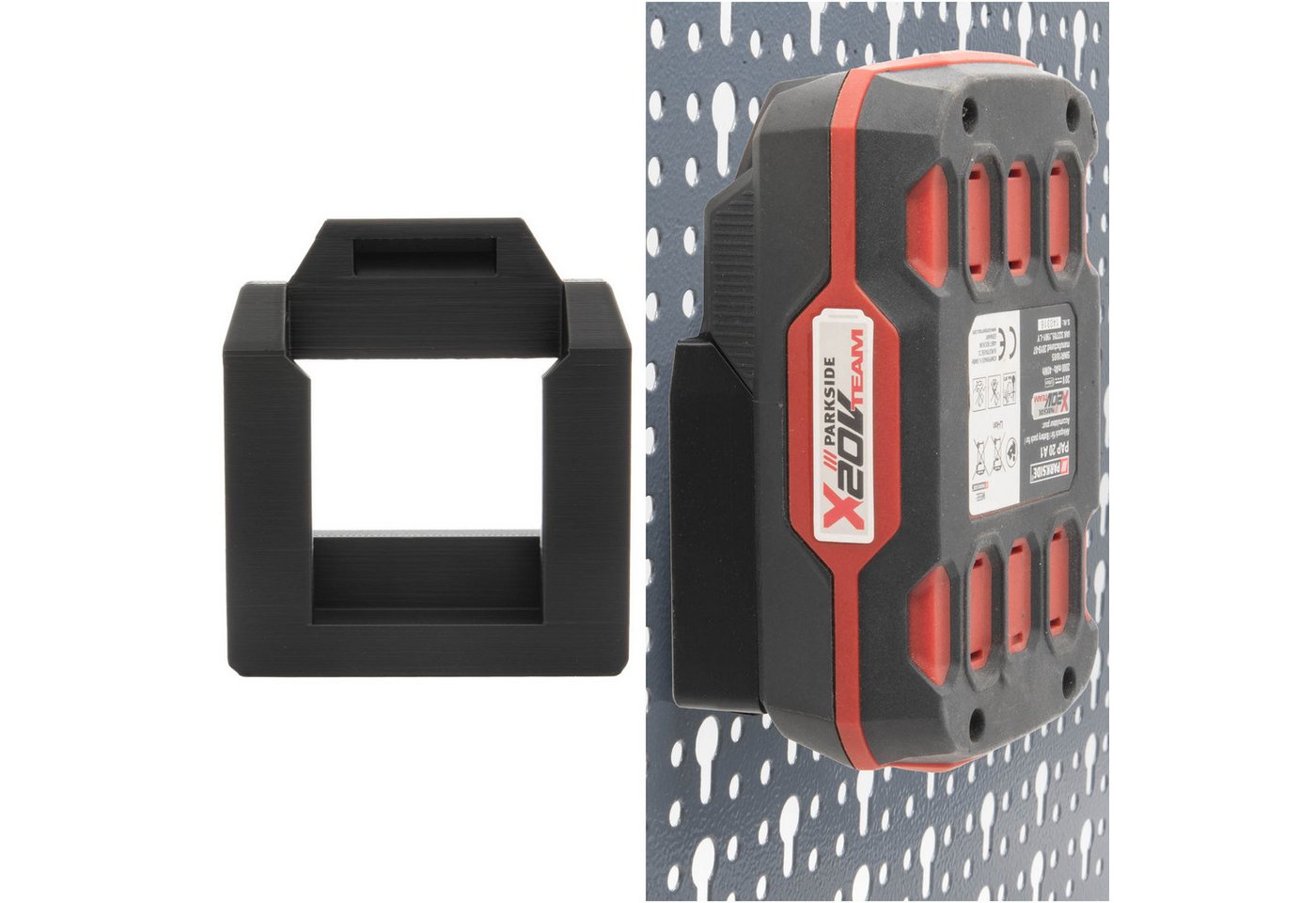 TSB Werk Werkzeughalter Akku Halter für Parkside 20V für Küpper Lochwand, 10-tlg., Halterung, Wandhalterung, Lidl Bild 5