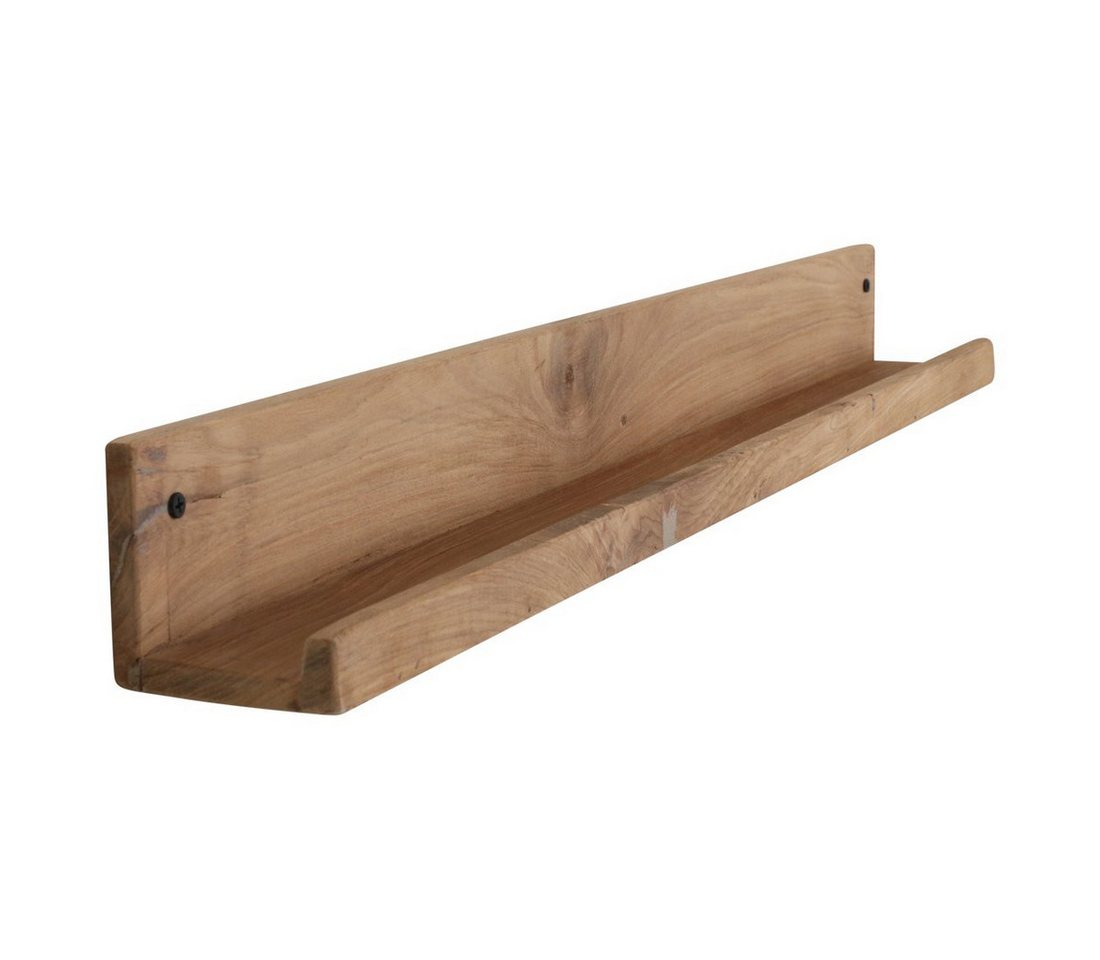 Raw Materials Amsterdam Wandregal Elements, 1-tlg., sandgestrahltes Teakholz