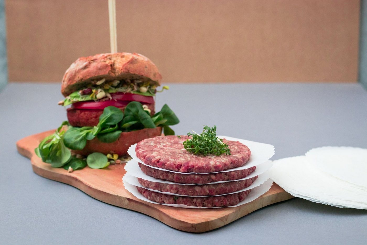Demmler Backpapier 500 Stk. Burgertrennpapier - Ø13cm, zum Trennen von Käse, Wurst oder Burger - Made in Germany Bild 3