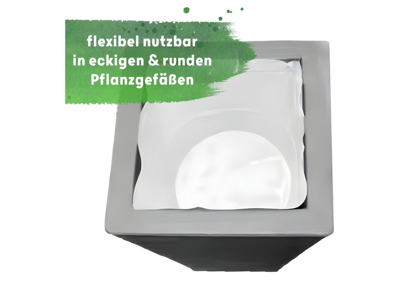 LENI Pflanzeinsatz Kunststoff flexibler Pflanztopfeinsatz transparent Universaleinsatz, wasserdicht, zuschneidbar, vielseitig einsetzbar Bild 4