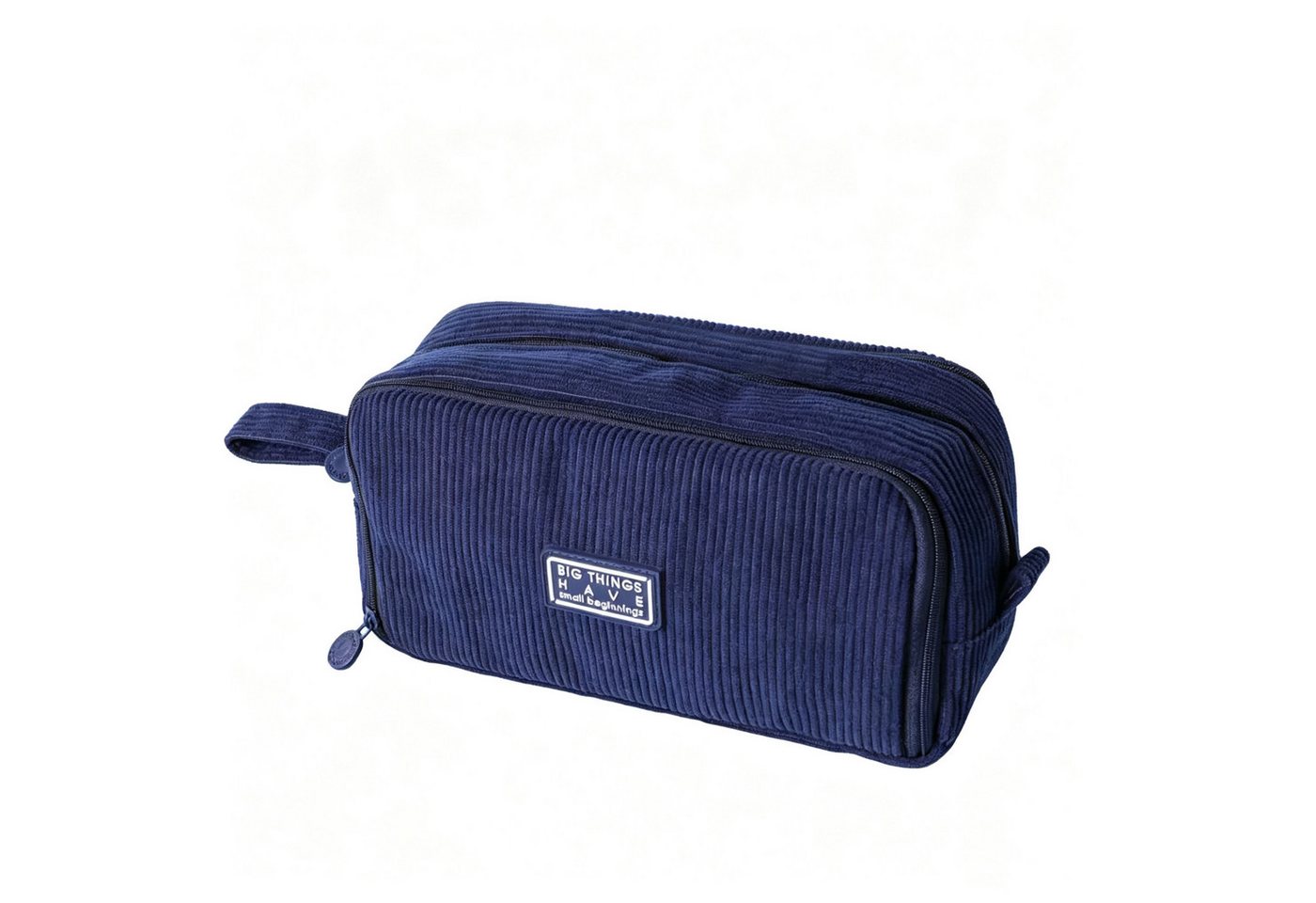 nsihing Federmäppchen Federmäppchen aus Cord-Stoff Federtaschen Mäppchen mit 3 Fächer, Schulmäppchen Große Kapazität Stiftetasche Pencil Case für Schule&Büro Bild 5