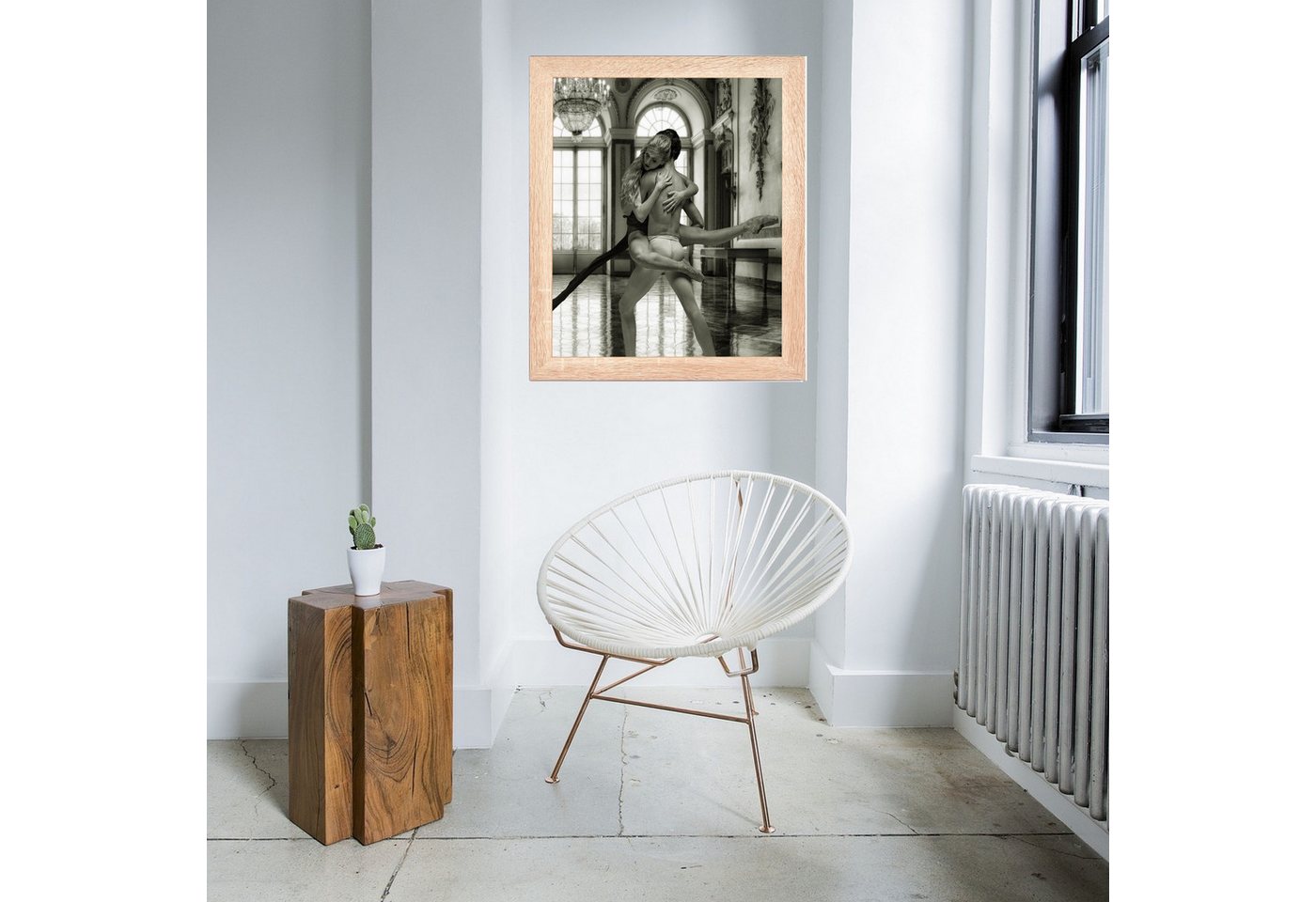 PCH[art] Bilderrahmen Foto Rahmen RIO in 40mm breite mit entspiegeltem Kunstglas, Moderne MDF Holzleiste in 40mm Breite Bild 2