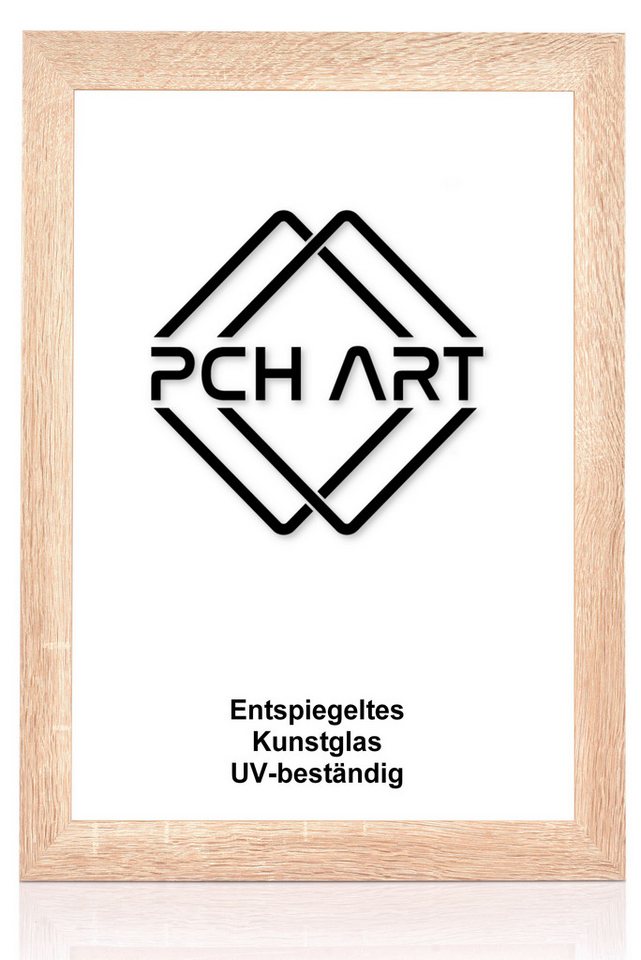 PCH[art] Bilderrahmen Foto Rahmen RIO in 40mm breite mit entspiegeltem Kunstglas, Moderne MDF Holzleiste in 40mm Breite Bild 3