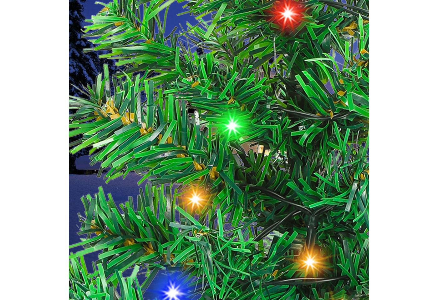 Clanmacy LED Dekolicht Solar Weihnachtsbeleuchtung Aussen Wasserdicht IP65 für Weihnachtstag, Zierpflanzen Beleuchtung Bild 3