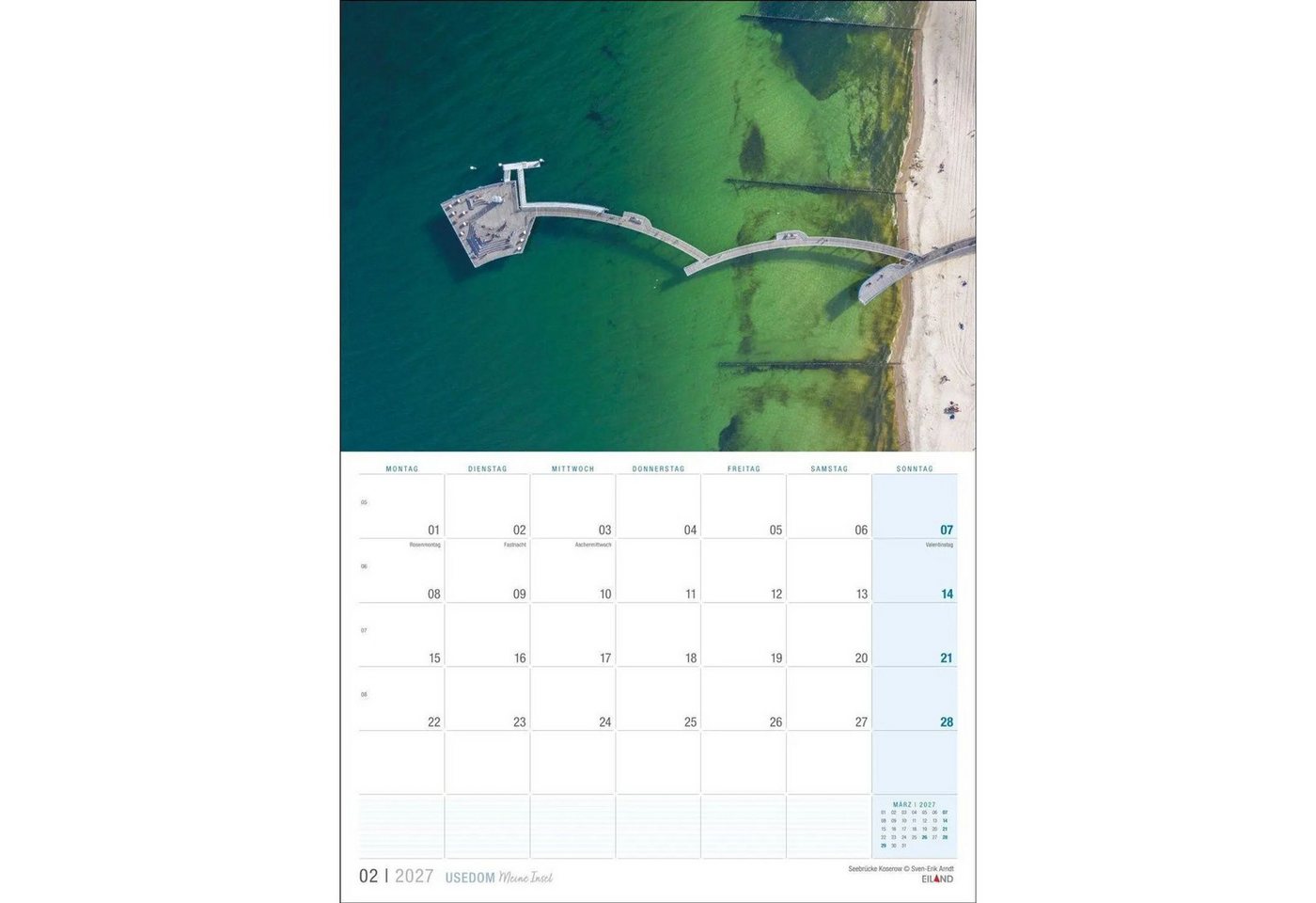 Wandkalender Usedom ...meine Insel Kalender 2027 Bild 2