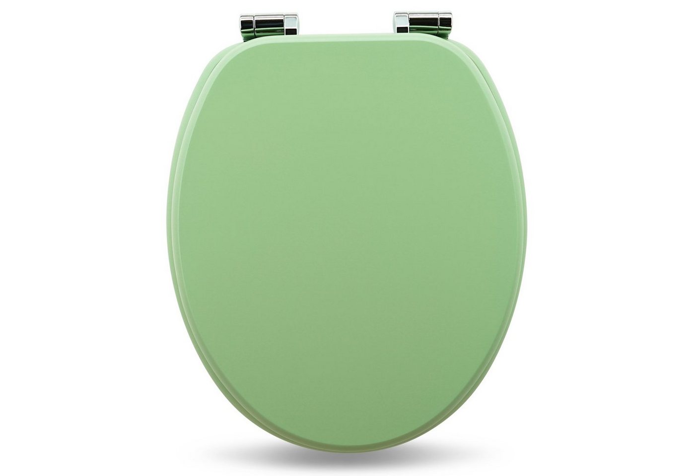 Sanfino WC-Sitz "Mint Green" Premium Toilettendeckel mit Absenkautomatik aus Holz, in einem schönem Grün, hohem Sitzkomfort, einfache Montage
